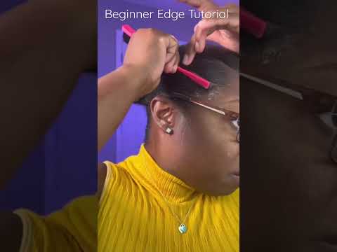 Easy Edge Tutorial #shorts #edge #edgestutorial #lowbunhairstyle #lowbun #edgesonfleek #naturalhair