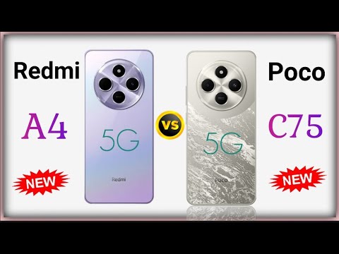 Redmi A4 5G 🆚 Poco C75 5G | Mobile Comparison | New Redmi Poco Phone