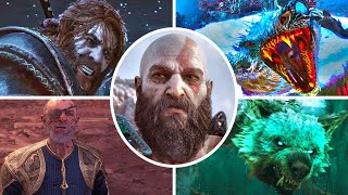 God of War Ragnarok - All Bosses + Ending (PS5)