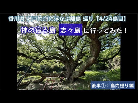 神の宿る島 志々島に行ってみた！瀬戸内海に浮かぶ 離島巡り行ってみた！（後半①：島内巡り編）【49のりのり】【瀬戸内海に浮かぶ島 4／24島目】