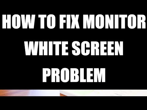 Monitor White Screen Problem Fixed | How to repair Monitor screen Free