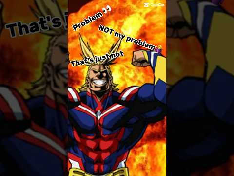 "You are way too obsessed with All Might!" Haha okay ik  #mha #allmight #myheroacademia #obsession