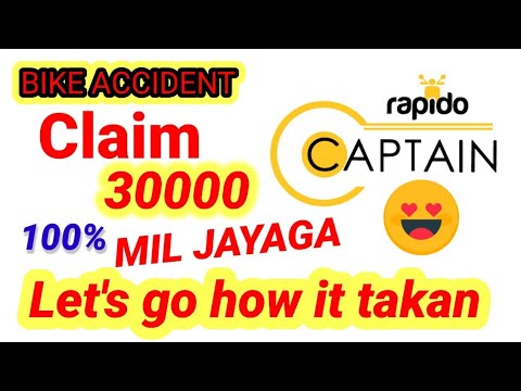 BIKE ACCIDENT CLAIM RAPIDO CAPTAIN APP MAIN KAYSA CLAIM KARTA HAY|