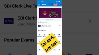 Sbi clerk live test #sbi #sbiclerk2022