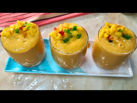 Mango Lassi| Mango Yogurt Smoothie| వేసవిలో కడుపుని చల్లగా ఉంచే  మాంగో లస్సీ😋| Summer Special Lassi