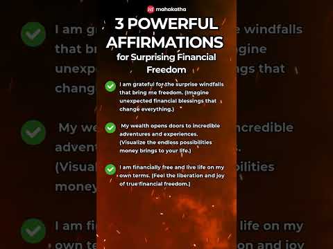 3 Affirmations for Surprising Financial Freedom