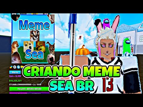 TO CRIANDO O MEME SEA BR MEU NOVO JOGO DE ONE PIECE NO ROBLOX MEME LEGACY