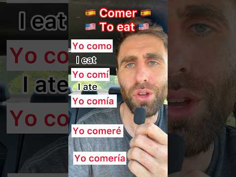 Inglés Leccion para hispanoblantes - el verbo COMER #learnenglish #english