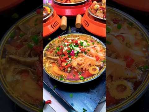 @Asian china street food 肥肠小火锅