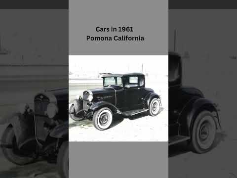 B&W Images Colorized of Vintage Cars in Pomona 1961 #carshow #cars #VintageCars  #PomonaCalifornia