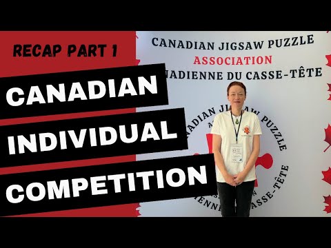 Canadian Individual Speed Puzzling Recap - National Competition PART 1 #puzzle #jigsawpuzzle