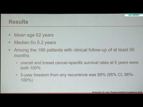 SABCS23: Younger Postmenopausal Patients With Early-stage Breast Cancer May Be Able to Safely Om...