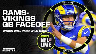 Stafford’s digs vs. Darnold’s deep throws: Which QB will win Rams-Vikings Wild Card? 👀 | NFL Live