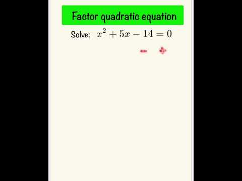 How To Solve Quadratic Equation | Zero Product Property