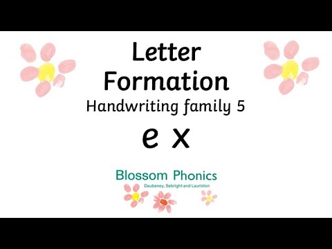 Blossom Phonics: Letter Formation: Letter Family 5