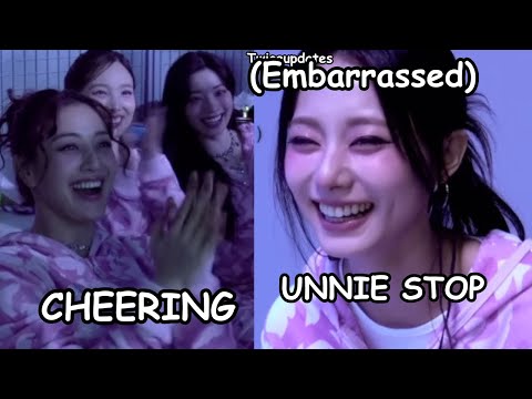 twice tzuyu getting embarrassed when unnies making her a baby *savage maknae no more*