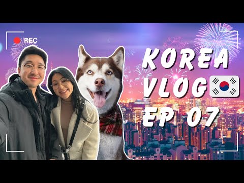 SEOUL TRAVEL VLOG | Starting NEW YEAR 2024 in KOREA! Fireworks. Cafe Hopping (Ep 07)