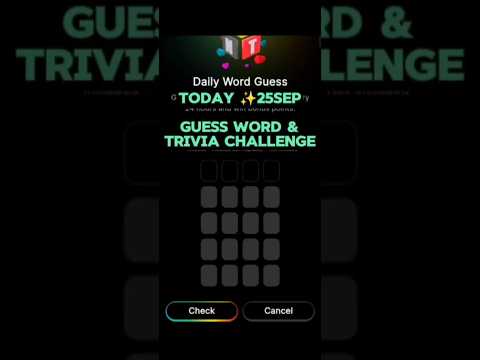 Today 25Sep Blove DApp Guess Word Trivia Challenge Daily Activity #blovedapp #guessword