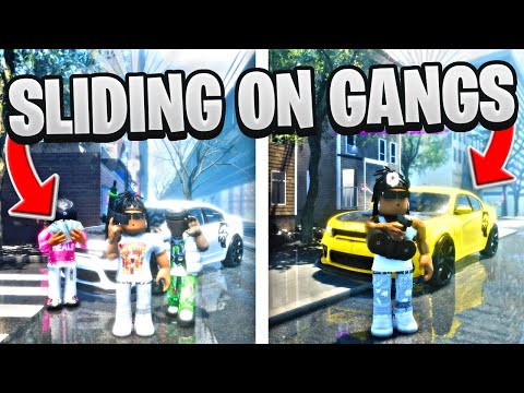 SLIDING ON A HUGE GANG IN THIS BRONX ROBLOX HOOD GAME