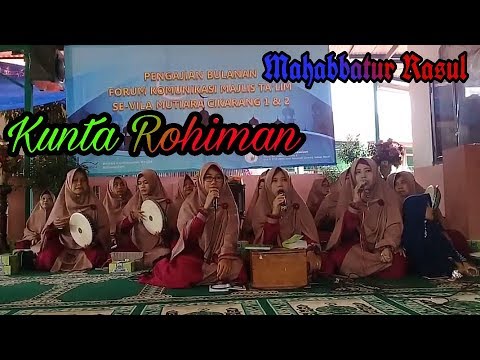 Kunta Rohiman-Mahabbatur Rasul di acara FKMT Se-VMC1&2-Cifest'2018 di Masjid Baitussalam.