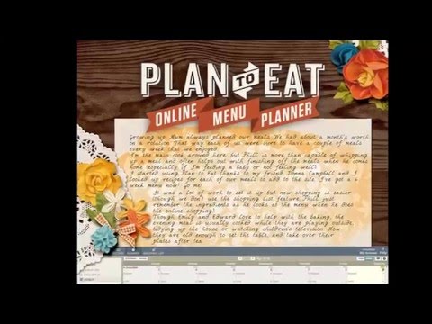 Digital Scrapbooking Process Videos in Photoshop Elements Plan to eat