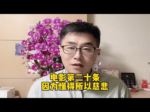 心理咨询师解读电影第二十条，因为懂得所以慈悲