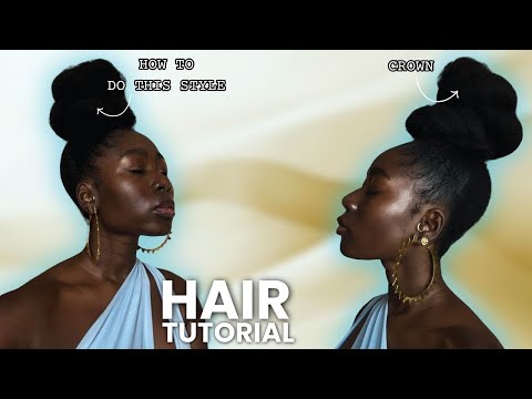 Easy Natural hair style tutorial | Chunky Ponytail