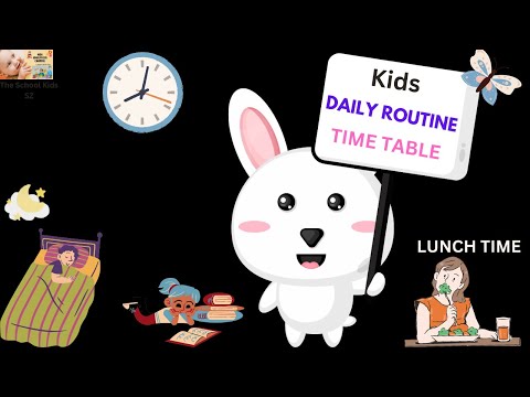 Daily Routine Timetable/ Daily Routine for Kids/ Morning to Night Routine Timetable/ Routine