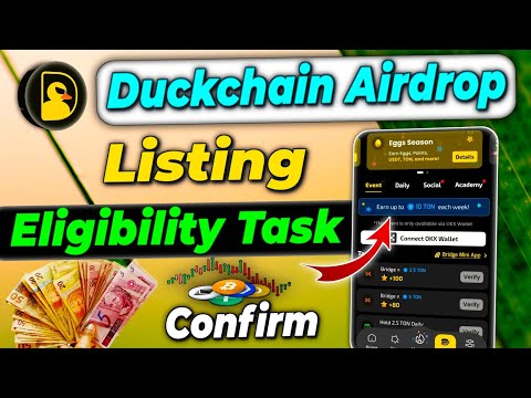 Duck chain airdrop listing date | Duck chain airdrop task | Duck Chain airdrop criteria