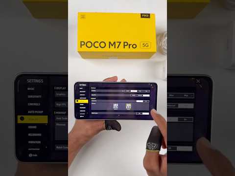 Poco M7 Pro 5G unboxing and phone all features free fire gaming test settings, sensitivity ￼