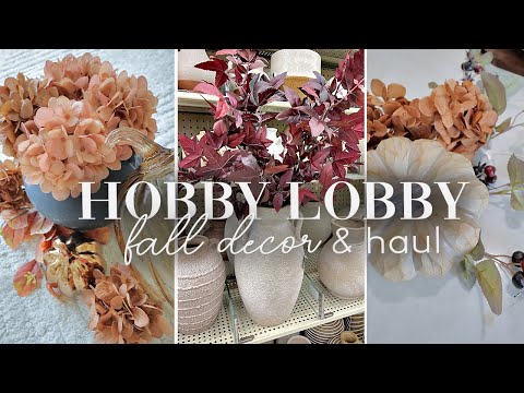 *NEW* HOBBY LOBBY DECOR SHOP WITH ME AND HAUL P1 || STYLING IDEAS || FALL 2024