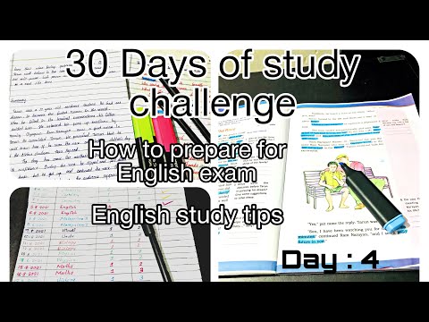 Day :4 /  How to prepare for English exam/ launguage subject study tips/My lifestyle