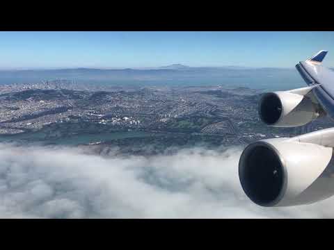 United Airlines 747-400 Takeoff SFO-ICN