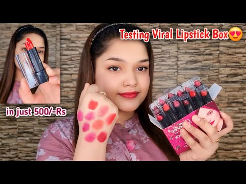 Most Affordable Lipsticks Swatches & Review | Asma Khan