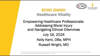 Empowering Healthcare Professionals: Addressing Moral Injury - 7/16/2024