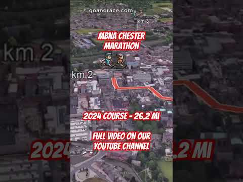 MBNA Chester Marathon (2024): fly over the marathon course! #googleearth #garmin #drone