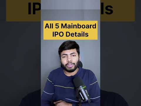 Upcoming 5 Mainboard IPO Details🔥Latest IPO GMP #ipo #buyback #shortsfeed