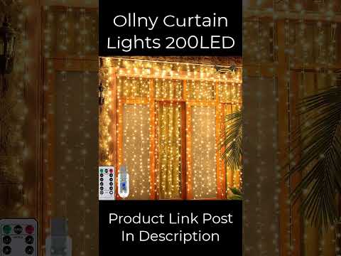 Ollny Curtain Lights 200LED #curtainlights #shorts