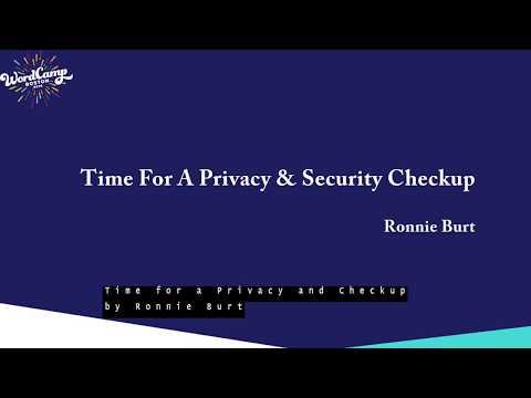 Time for a Privacy & Security Check Up