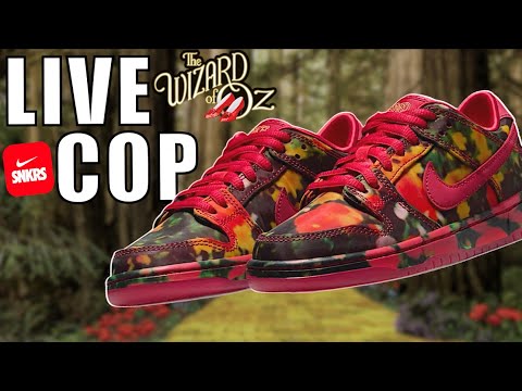 LIVE COP WIZARD OF OZ SB NIKE DUNK LOW & GIVEAWAYS!!