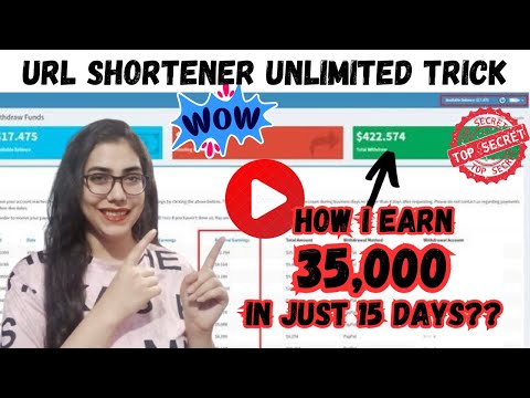 URL Shortener Unlimited Tricks 2024(Copy Paste Method) || Earn 30k to 40k Monthly From URL Shortener