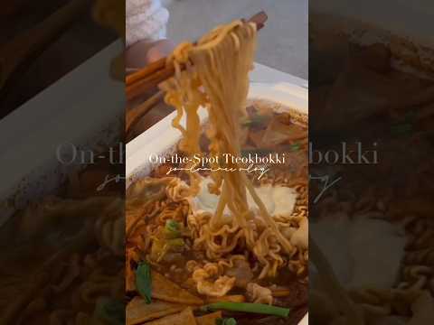 On-the-spot Tteokbokki || best korean hotpot #shorts #cooking