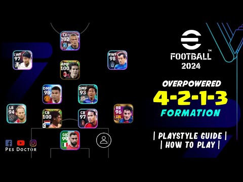 Overpowered 4-2-1-3 Formation - New Meta in  eFootball 2024 Mobile