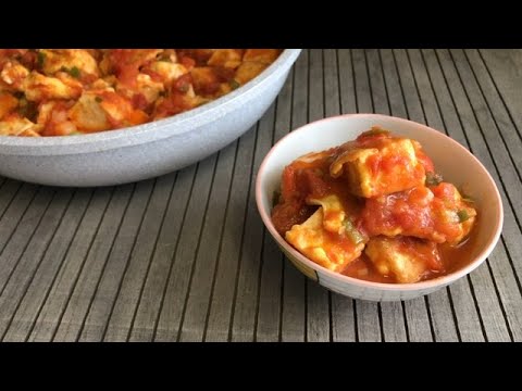 番茄燴雞蛋豆腐/stewed Tomato with Egg Tofu/トマト煮込み玉子豆腐/토마토 계란 두부