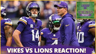 VIKINGS POSTCAST: Darnold & Vikings Offense Turns Into PUMPKINS Under Big Stage In Detroit, 31-9