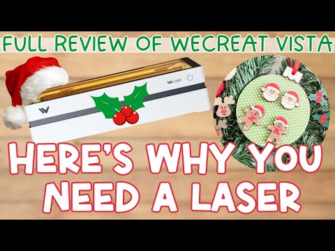 🎅🏻Here's why Santa needs to bring you a laser! 🥳LASER GIVEAWAY!  WeCreat Vista Laser (honest review)