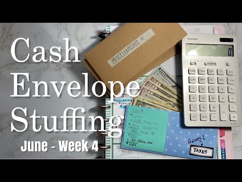 Cash Envelope Stuffing - June Wk 4 | Budget With Me Variable Expenses - Dave Ramsey Inspired