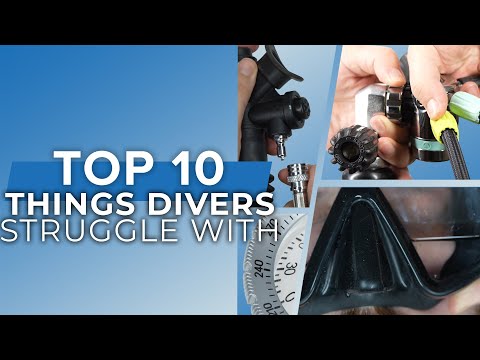 Top 10 Things that Divers Struggle With #scuba #top10