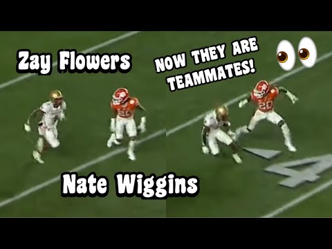 Nate Wiggins Vs Zay Flowers! 🔥👀 (WR Vs CB) Nate Wiggins is a Baltimore Raven 🔥🔥