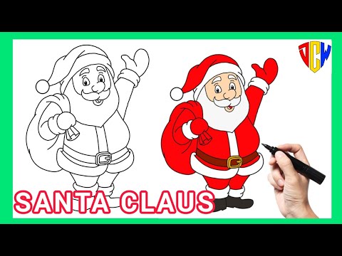 How to draw 🎅 Santa Claus | Easy step by step tutorial |@digitalcreativeworld123